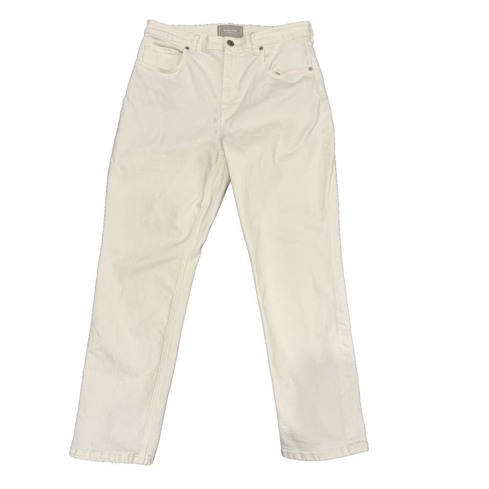 Everlane Women’s White Denim Pants Size 29 Cropped Inseam 26 Inches